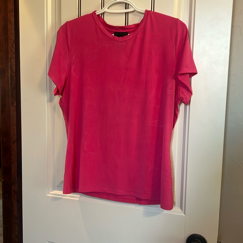 Alex Marie Bright Pink, Silky, Lightweight Top In Excellent Condition. Worn Once